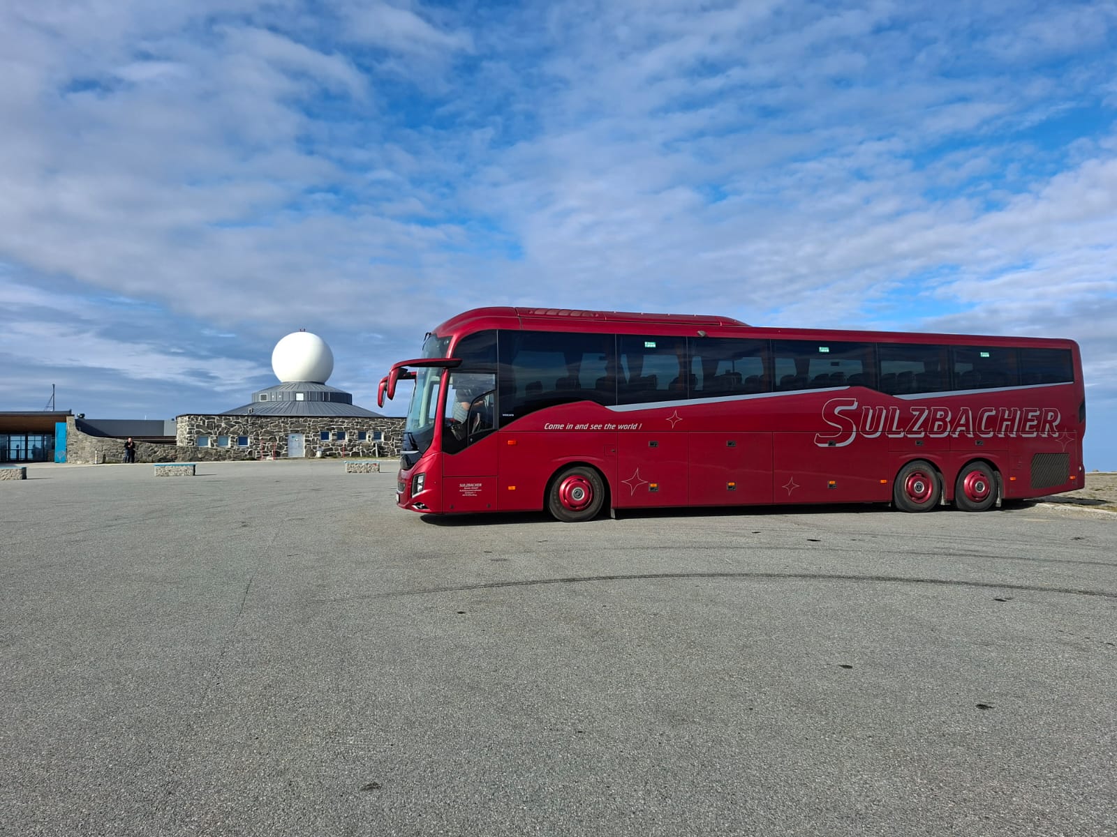 Sulzbacher Bus am Nordkap, Norwegen